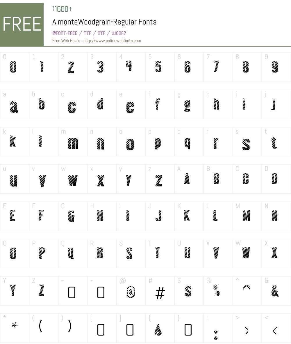 Almonte Font Screenshots