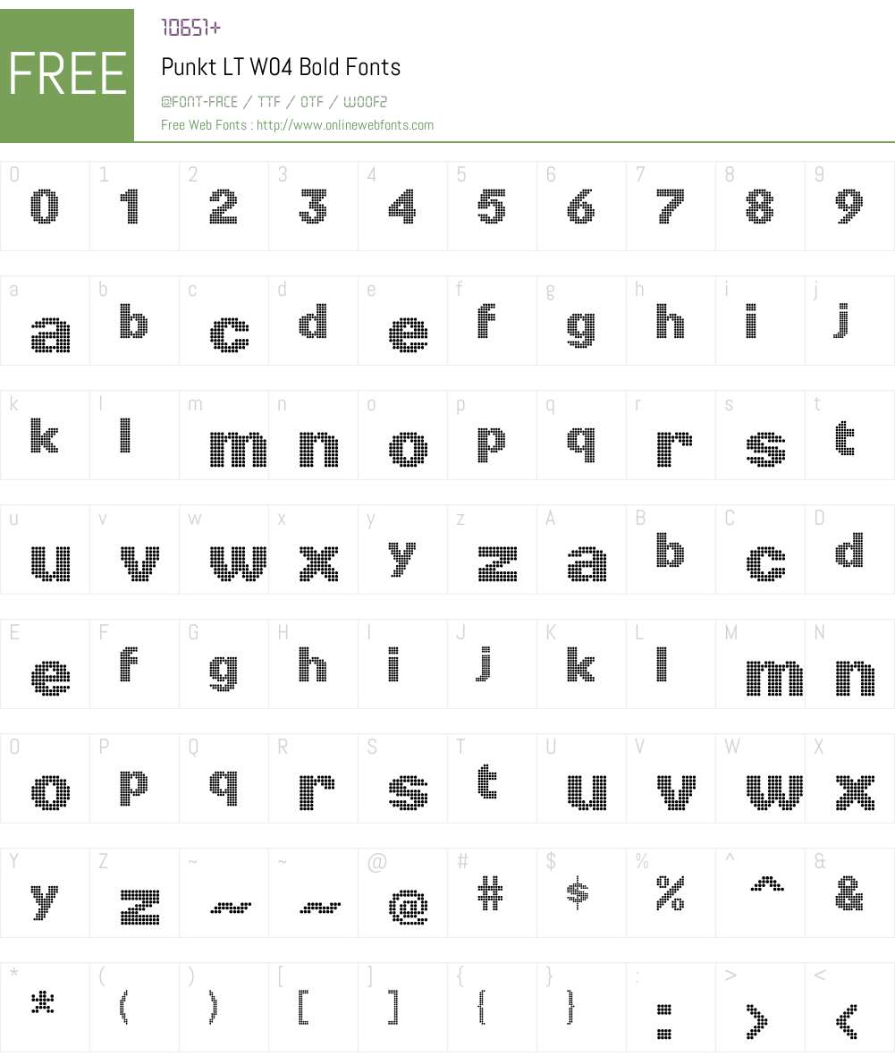 Linotype Punkt Font Screenshots