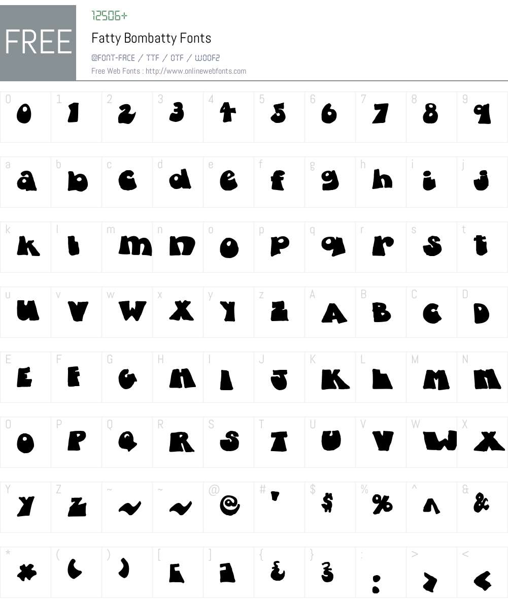 Fatty Font Screenshots