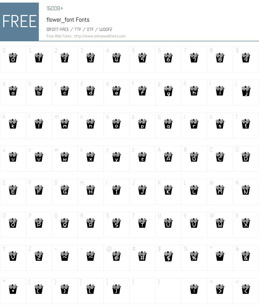 flower_font Font Screenshots