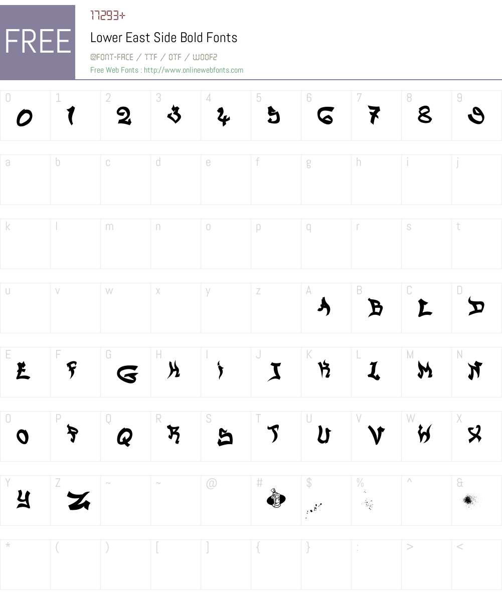 Lower East Side Bold Fonts Free Download - OnlineWebFonts.COM