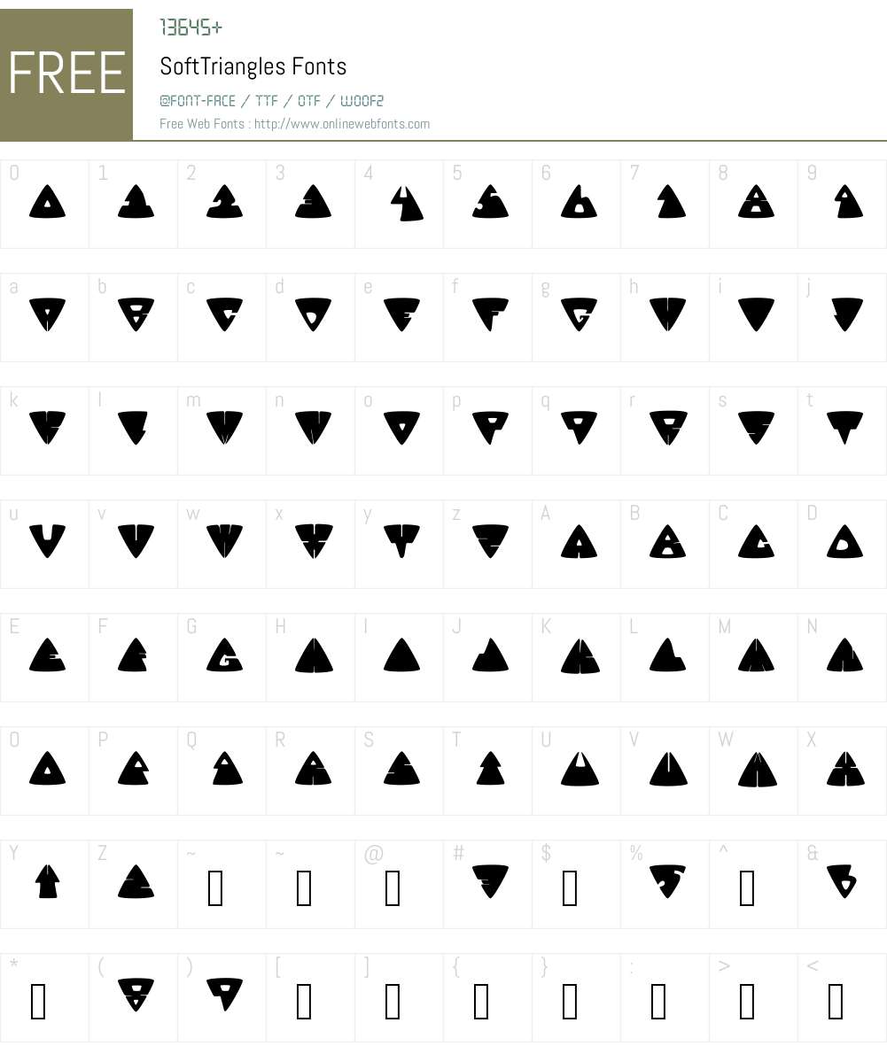 SoftTriangles Font Screenshots