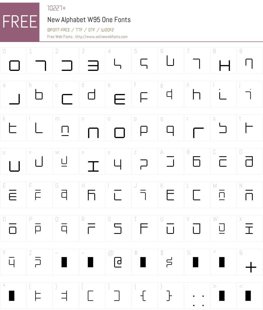 New Alphabet Font Screenshots