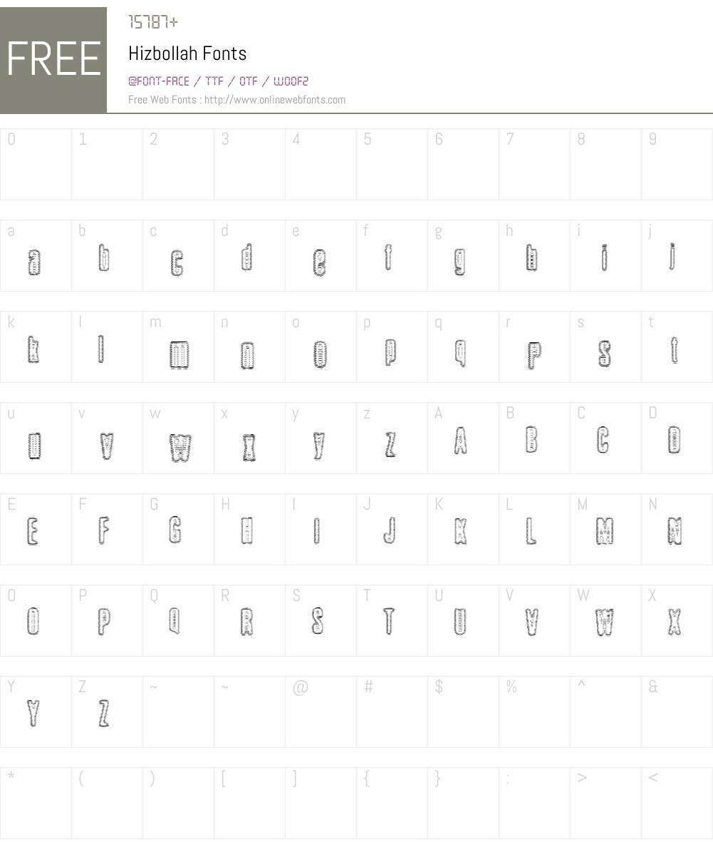 Hizbollah Font Screenshots