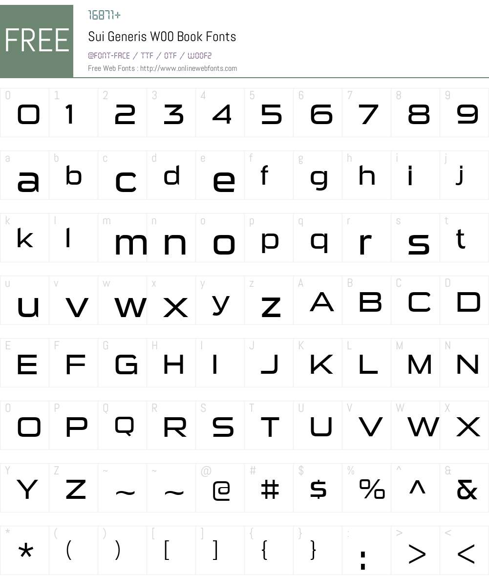 SuiGenerisW00-Book Font Screenshots