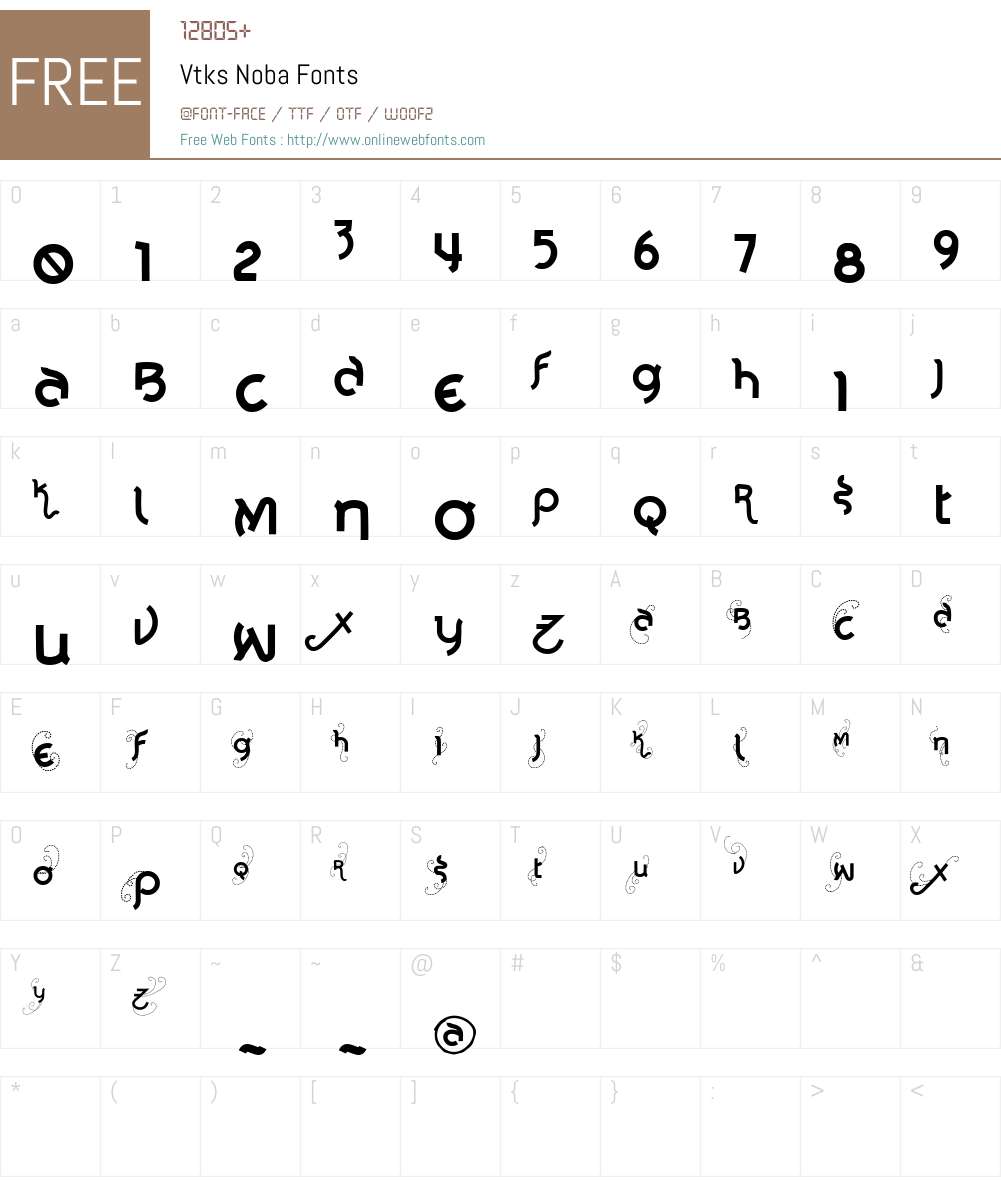 Vtks Noba Font Screenshots