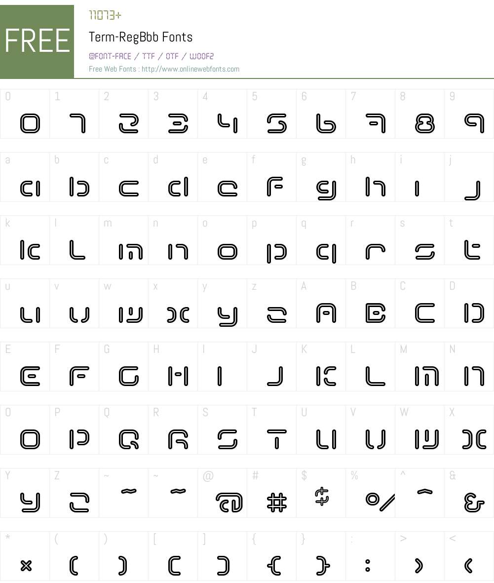 Term Font Screenshots