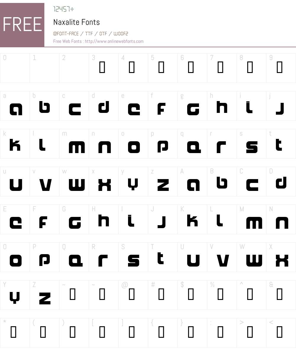 Naxalite Font Screenshots
