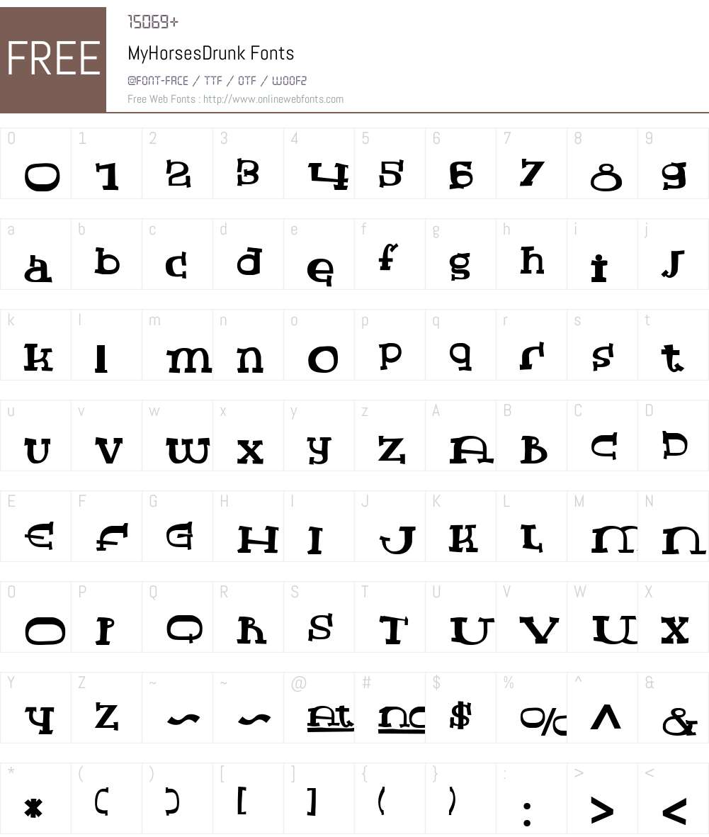 MyHorses Font Screenshots