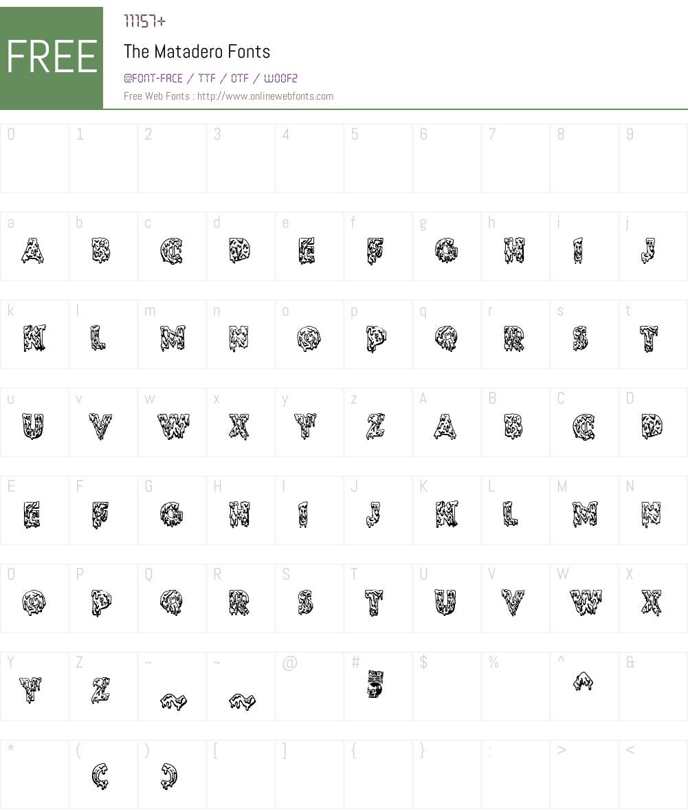 The Matadero Font Screenshots