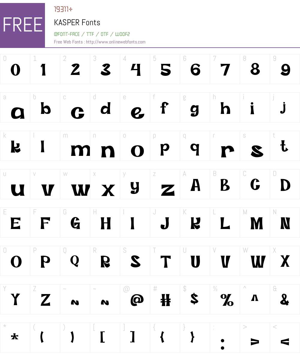 KASPER 1.001;Fontself Maker 3.5.6 Fonts Free Download - OnlineWebFonts.COM