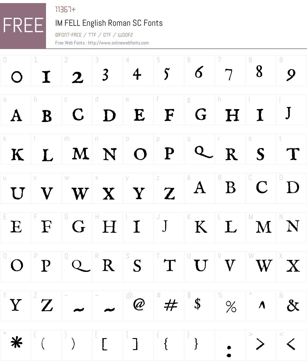 IM FELL English Font Screenshots