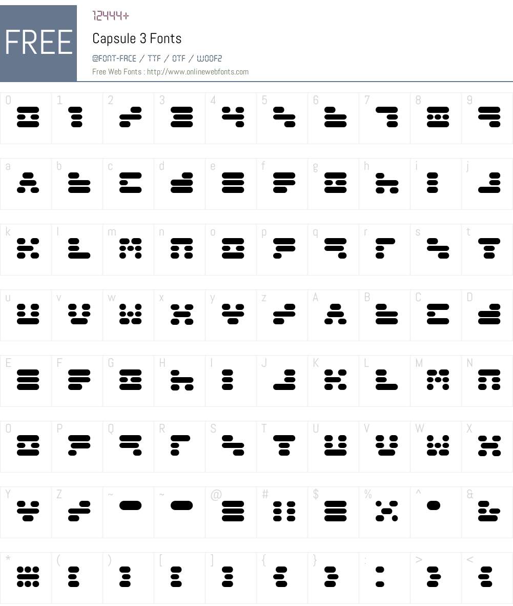 Capsule Font Screenshots