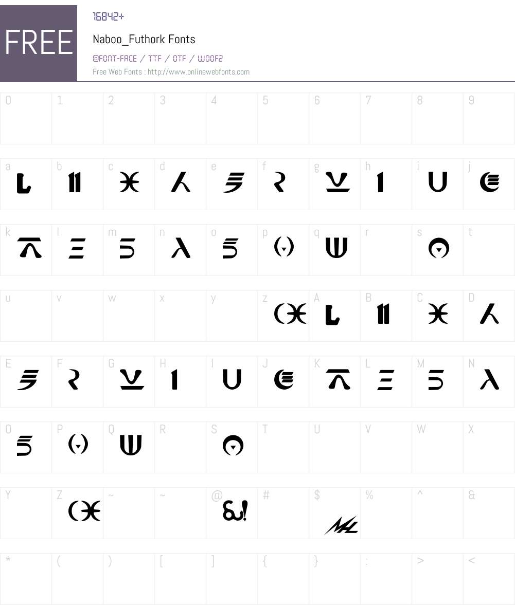 Naboo_Futhork Font Screenshots