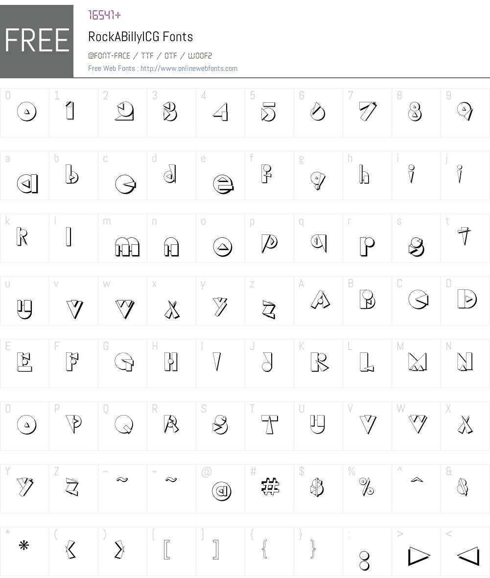 Rock Font Screenshots