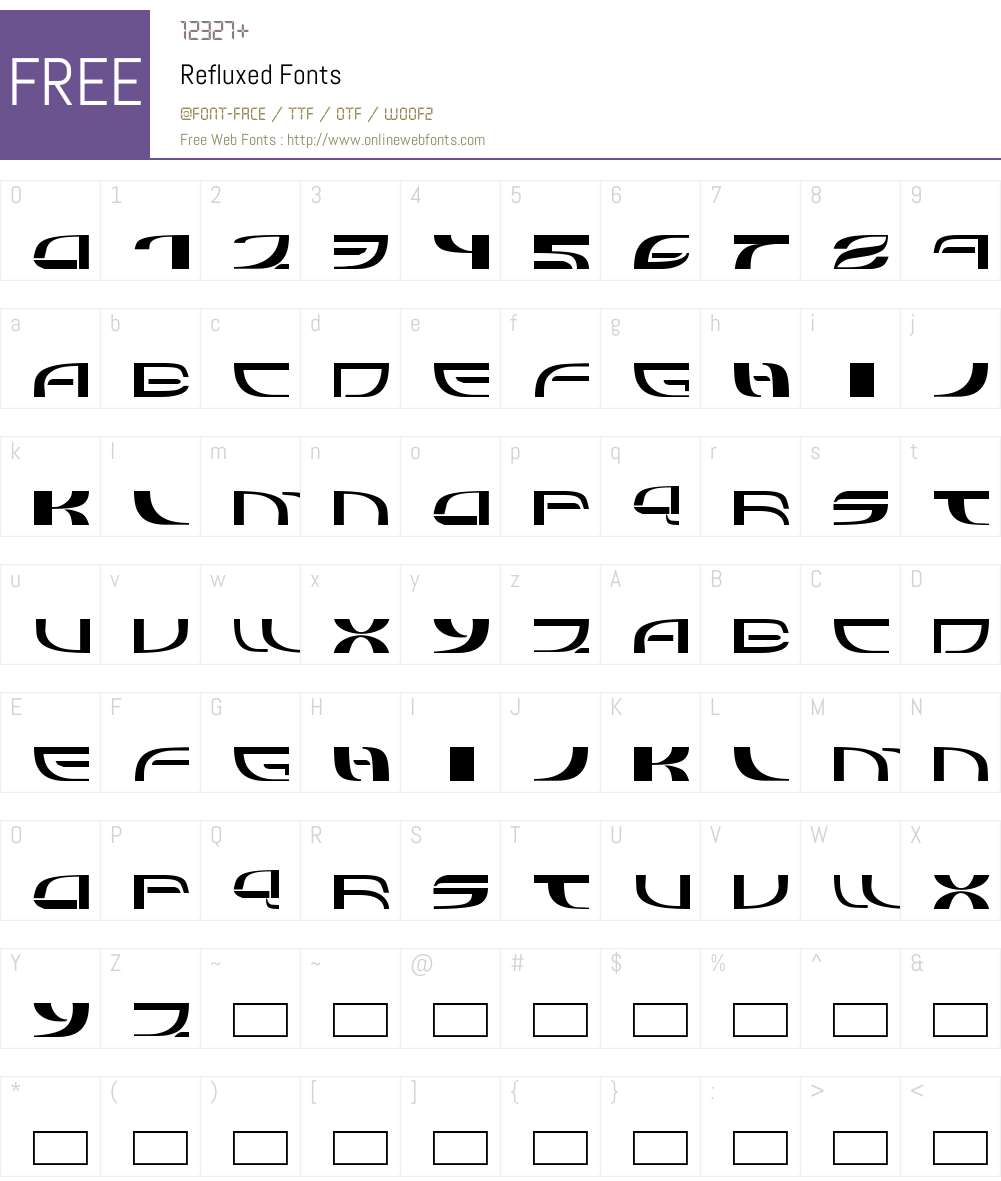 Refluxed Font Screenshots