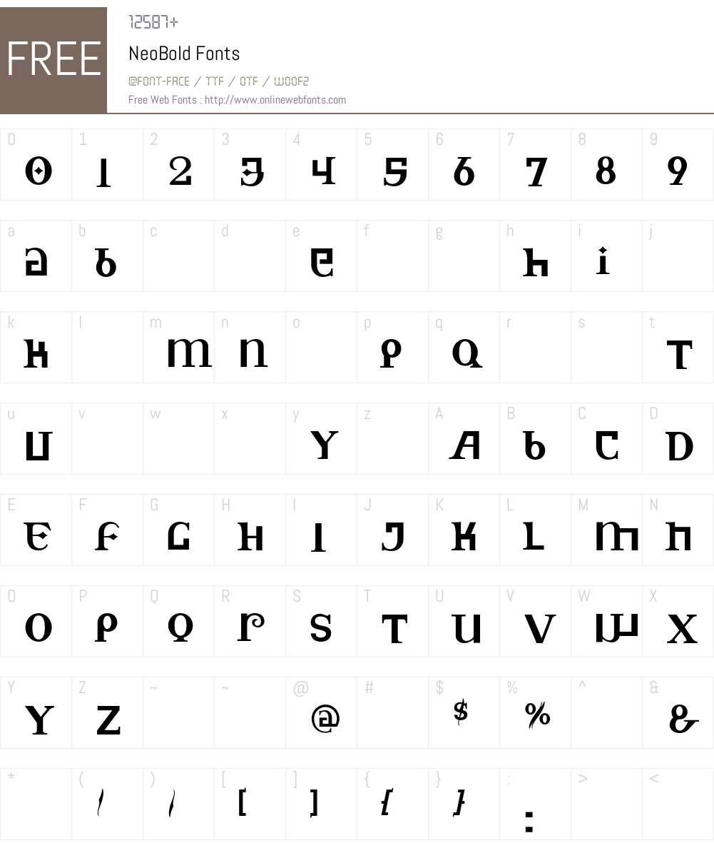 Neo Font Screenshots