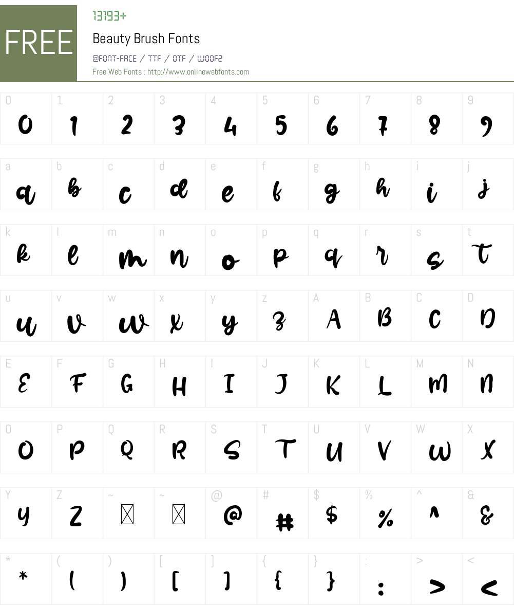 Beauty Brush 1.001;Fontself Maker 3.5.1 Fonts Free Download