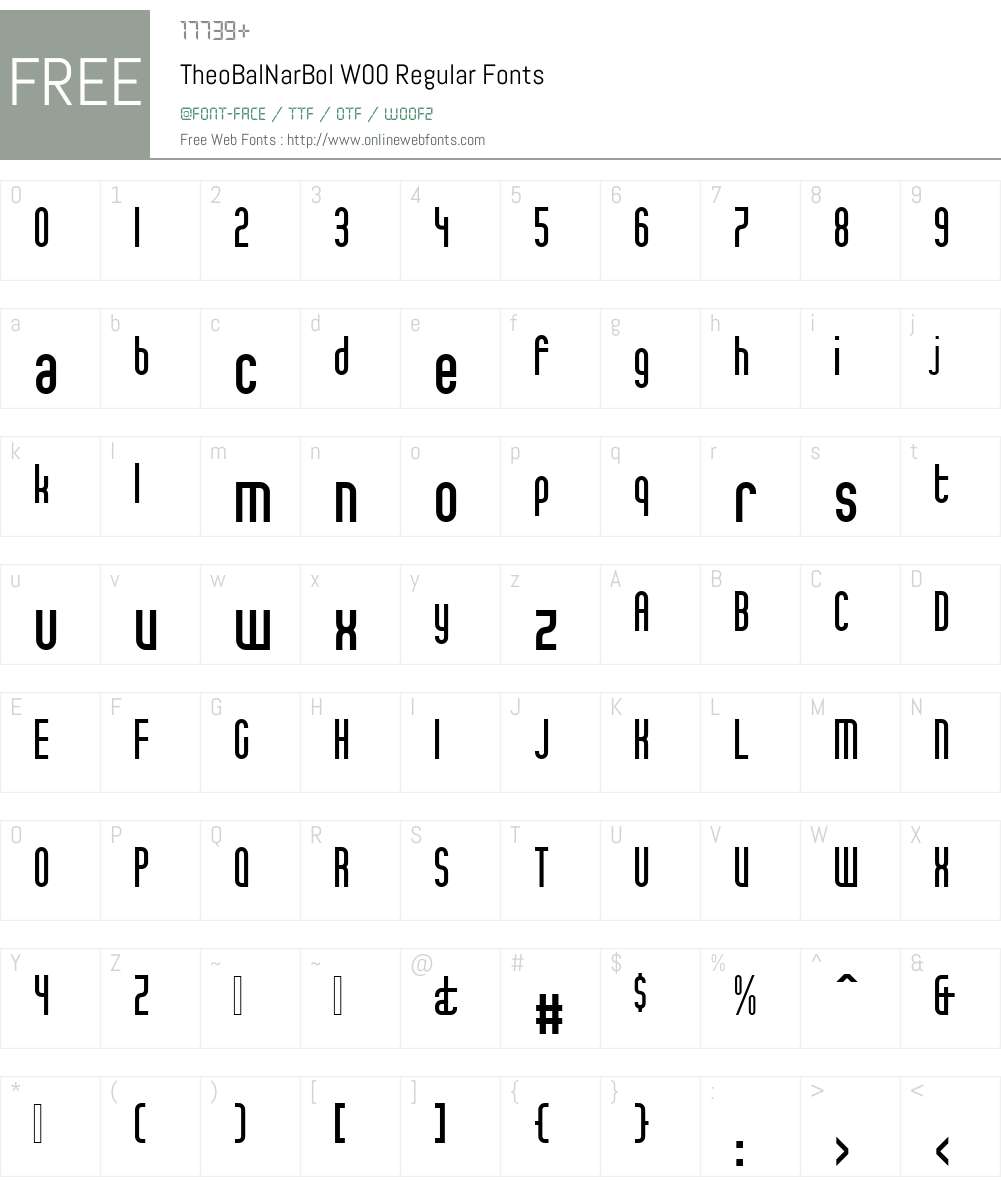 Theo Ballmer Font Screenshots