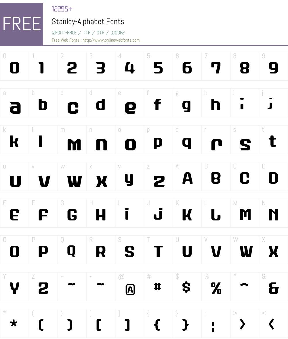 Stanley Font Screenshots