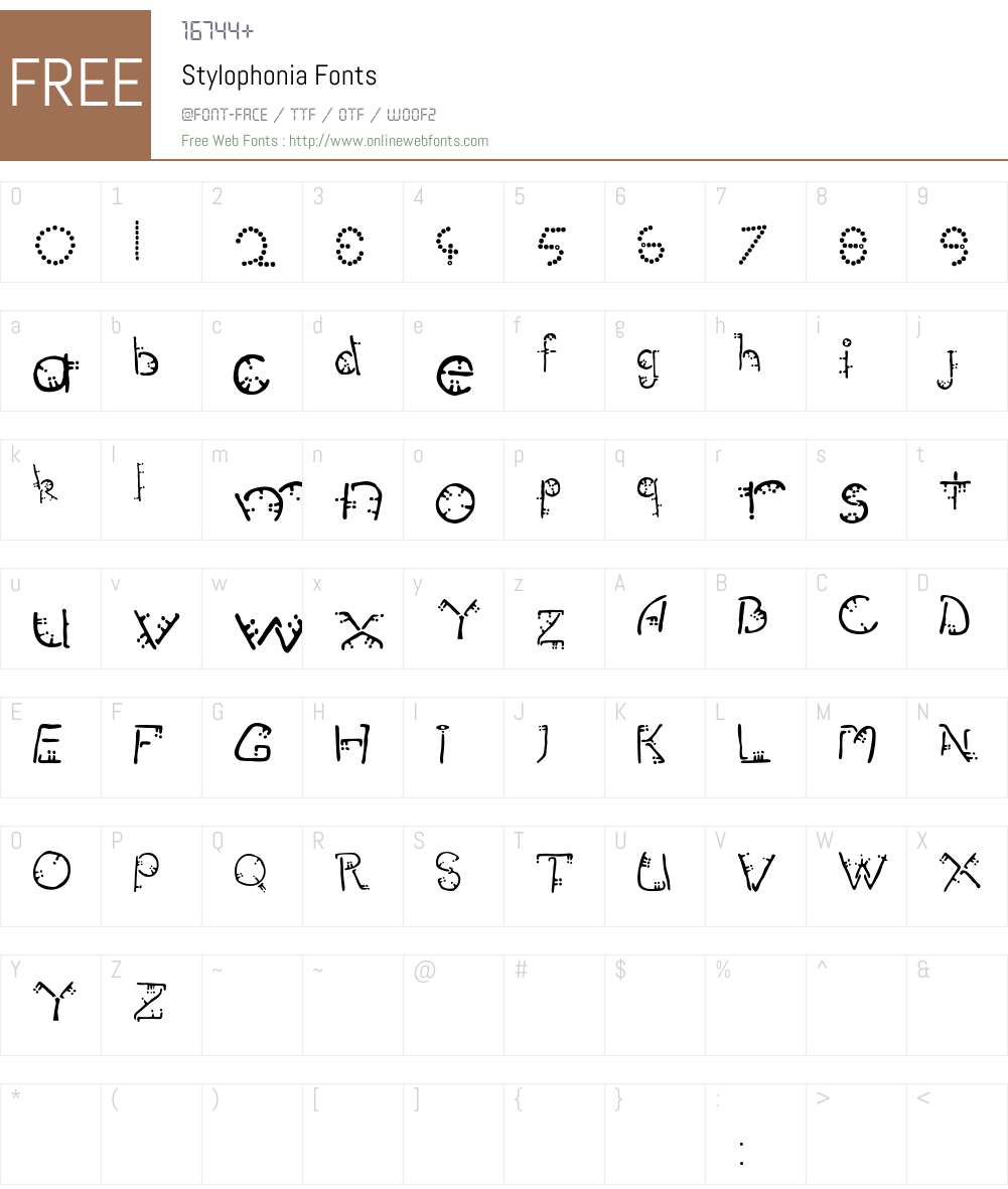Stylophonia Font Screenshots