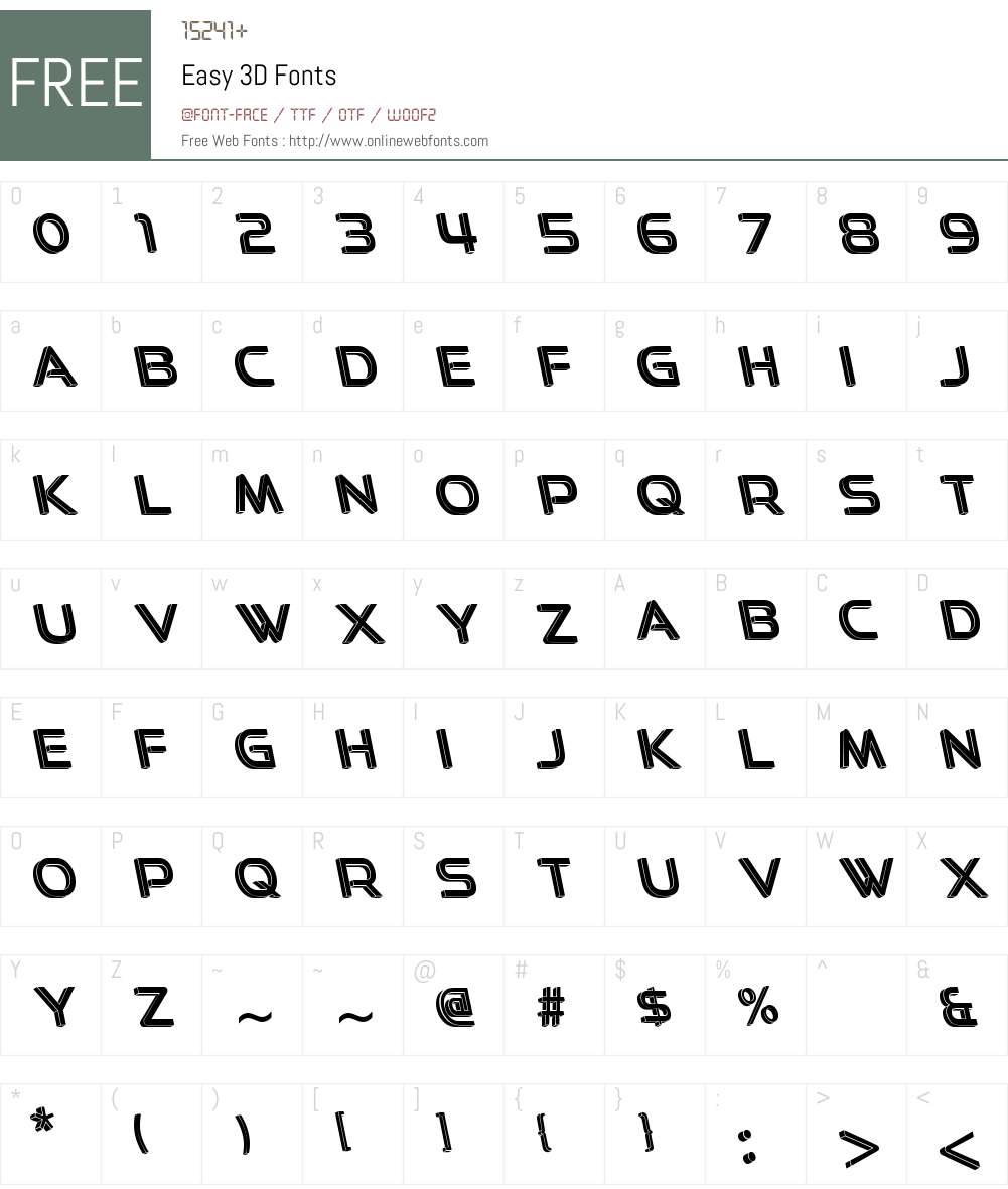 Easy 3D Font Screenshots
