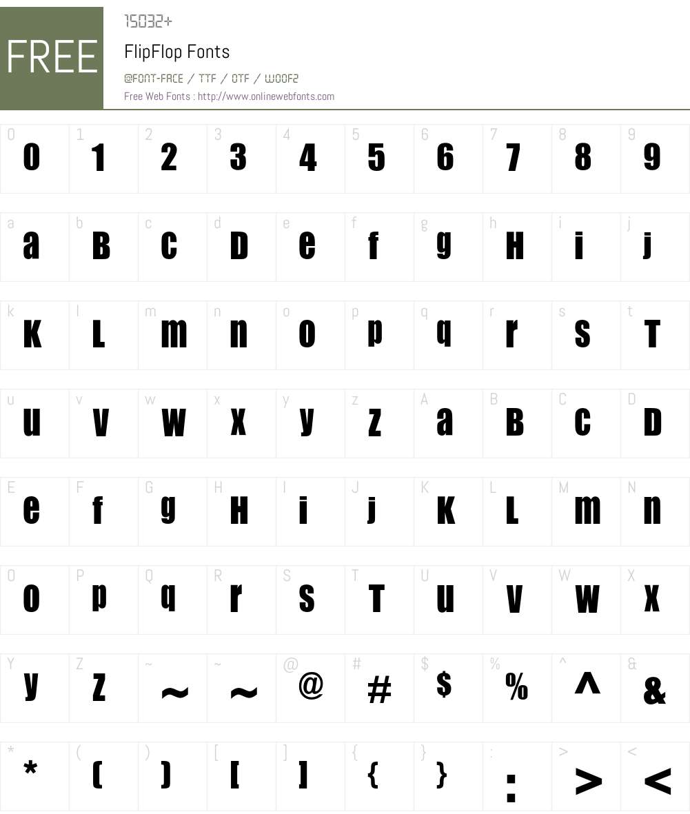 Flip Font Screenshots
