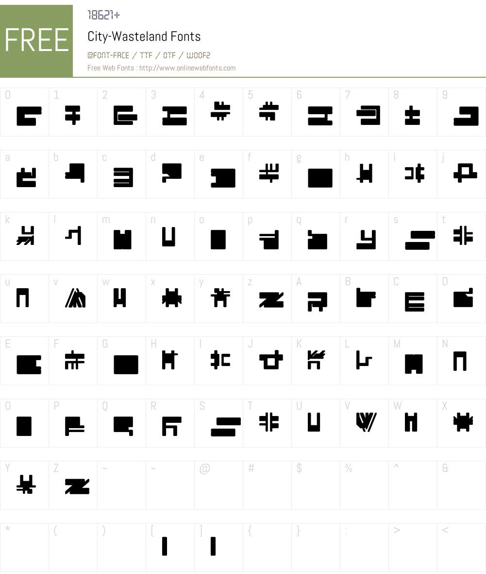 City Font Screenshots