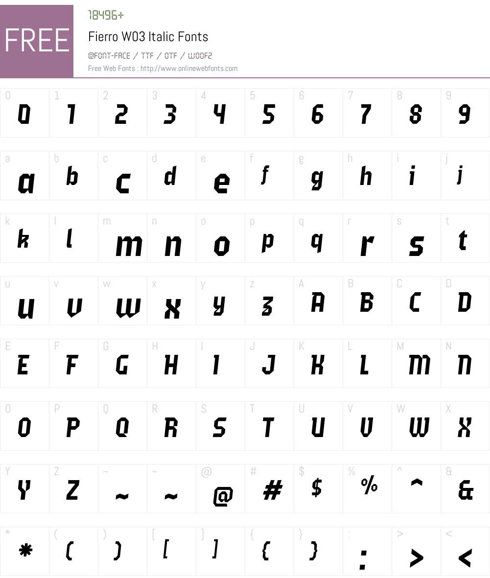 Fierro Font Screenshots