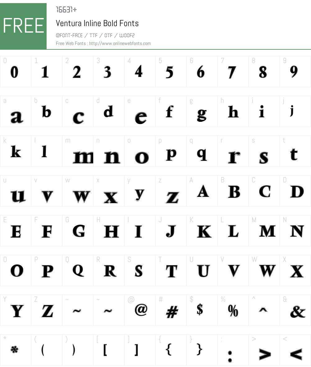 Ventura Font Screenshots