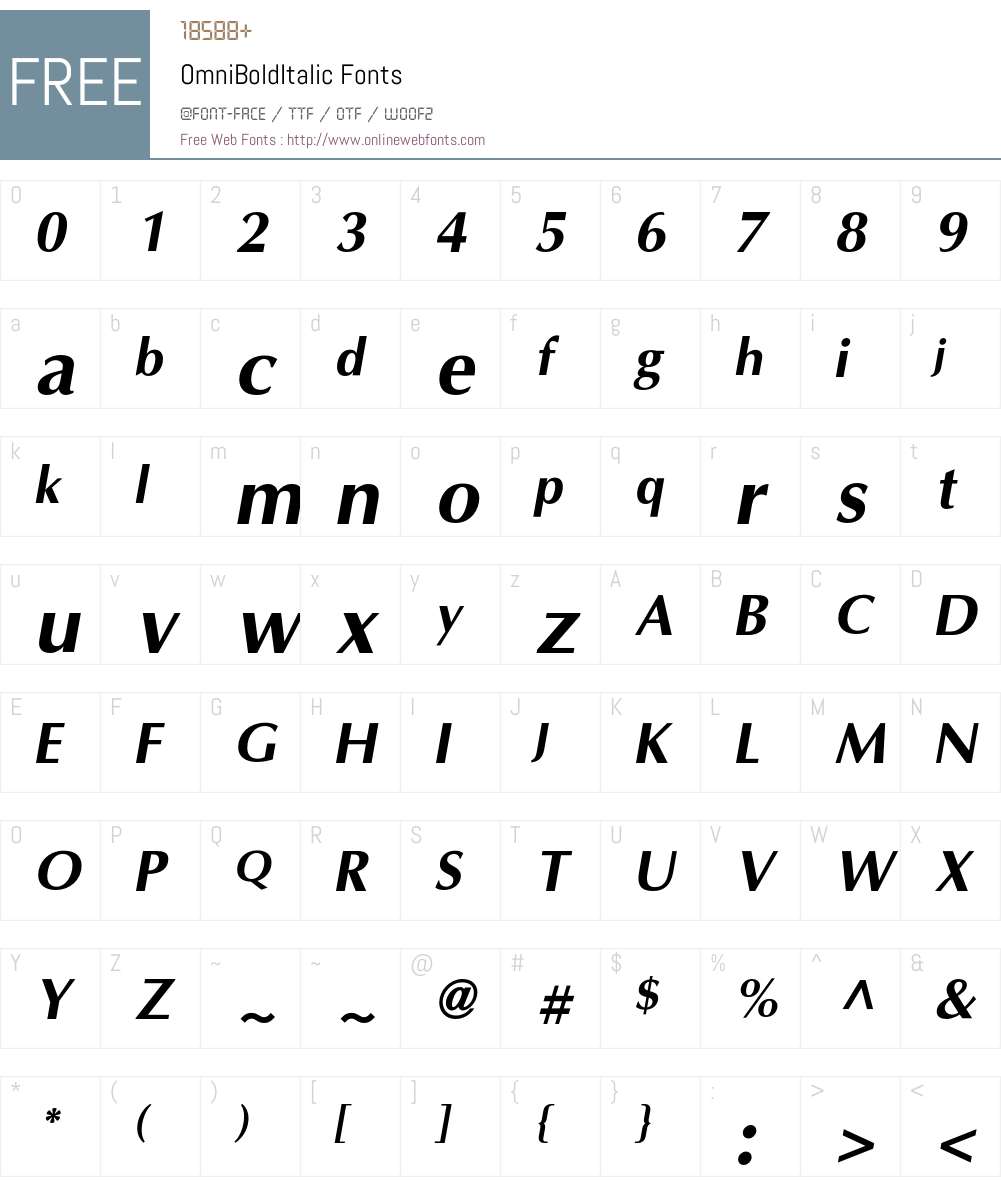 Omni Font Screenshots