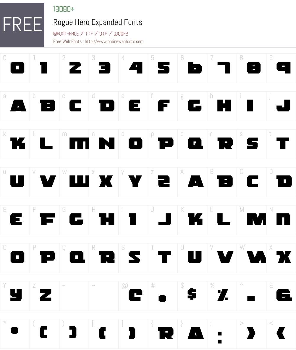 Rogue Hero Expanded Font Screenshots