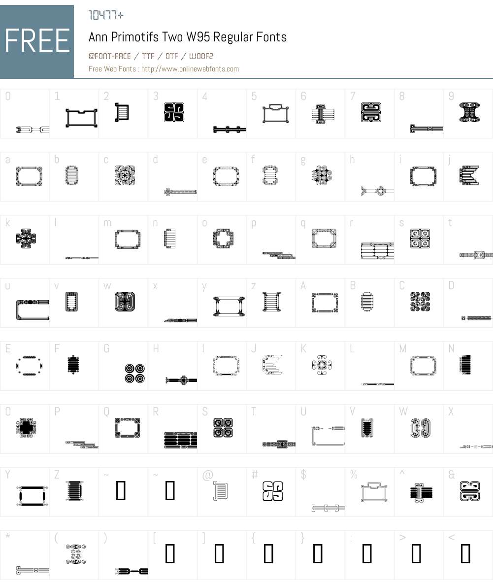 Ann Primotifs Two Font Screenshots