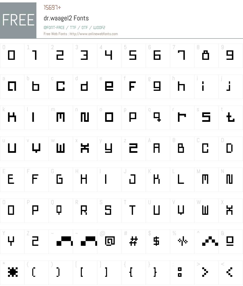 dr.waagel2 Font Screenshots