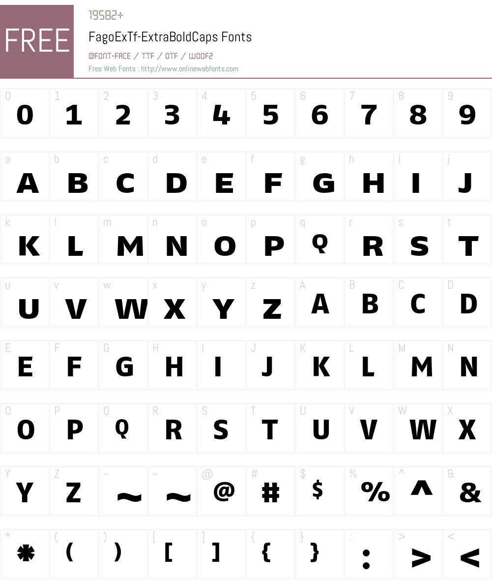 FagoExTf Font Screenshots