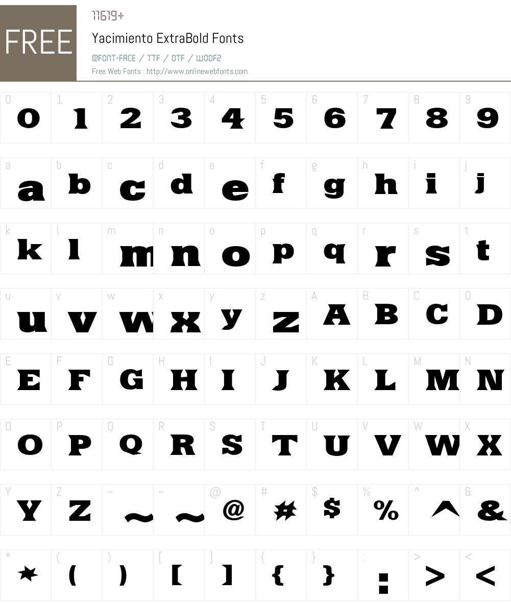 Yacimiento Font Screenshots