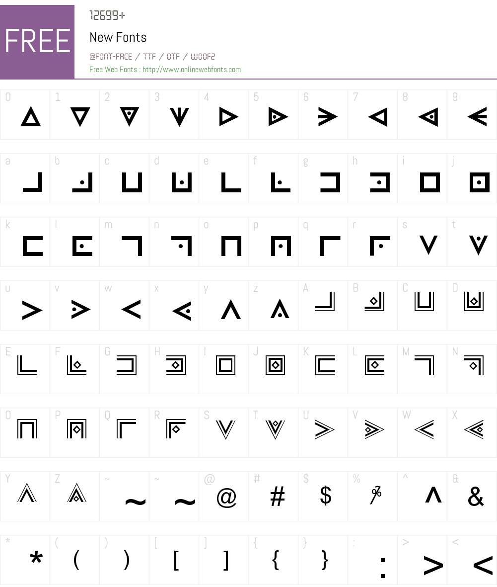 New Font Screenshots
