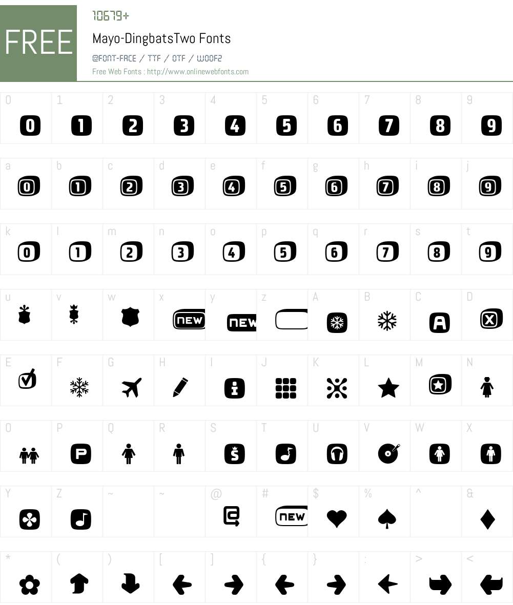 Mayo Font Screenshots