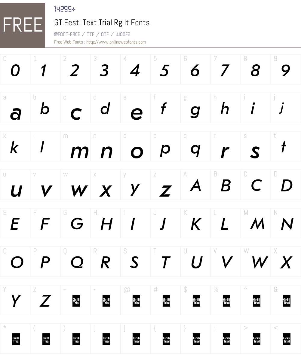 GT Eesti Text Trial Rg It 1.005 2020-10-21 Fonts Free Download ...
