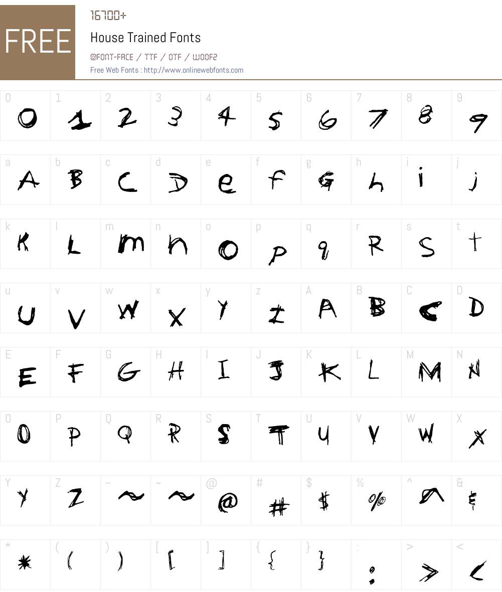 House Font Screenshots