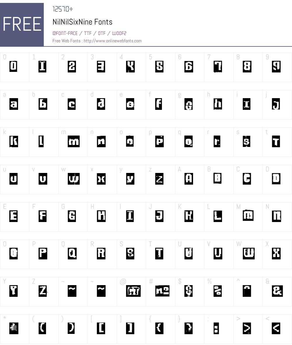Nil Font Screenshots
