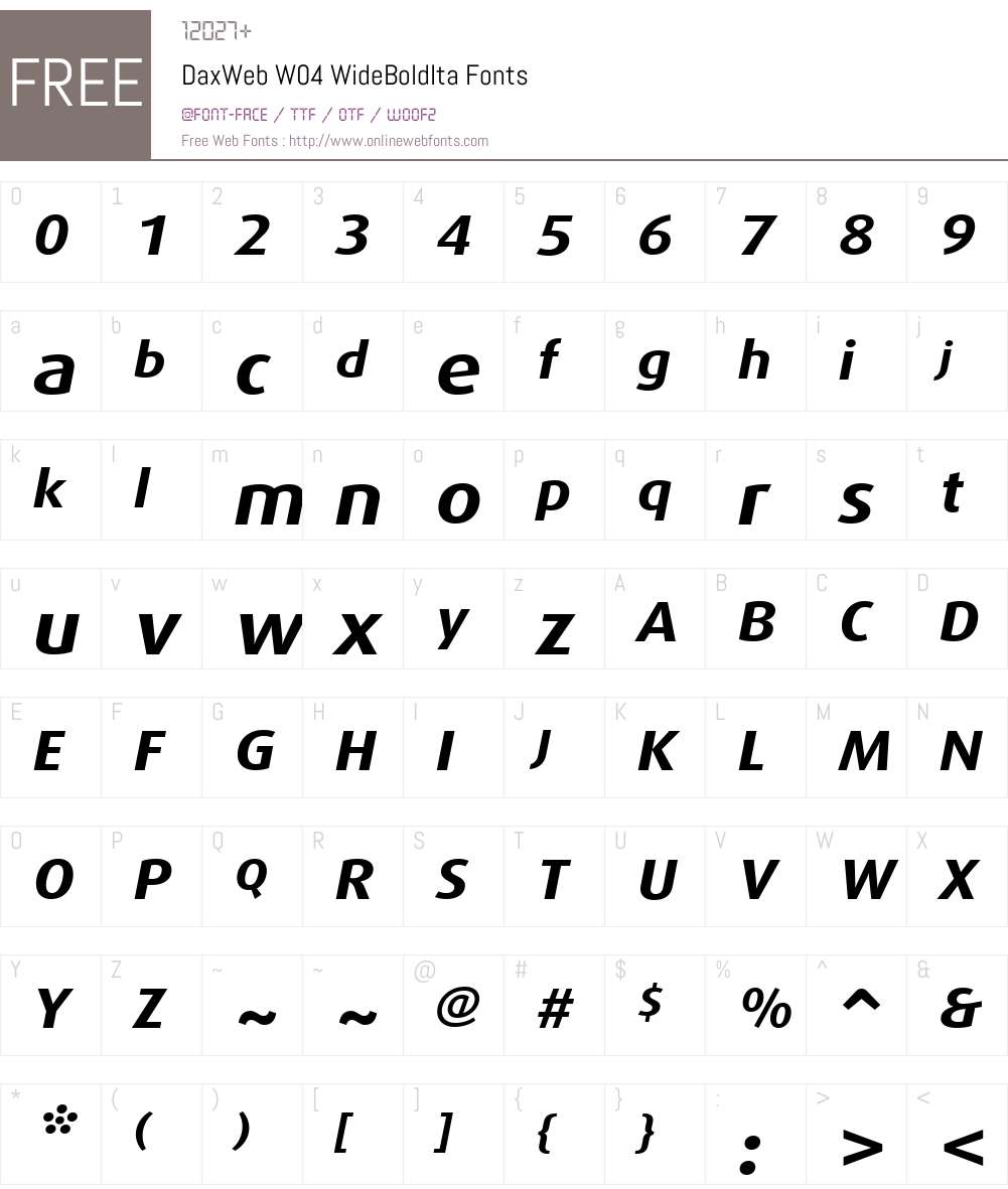 FF Dax Font Screenshots