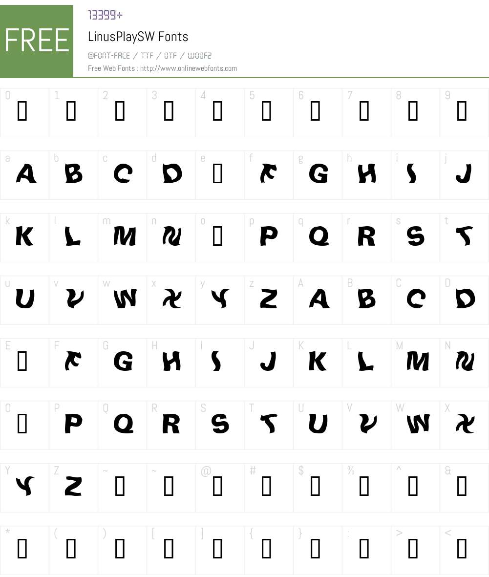 LinusPlaySW Font Screenshots