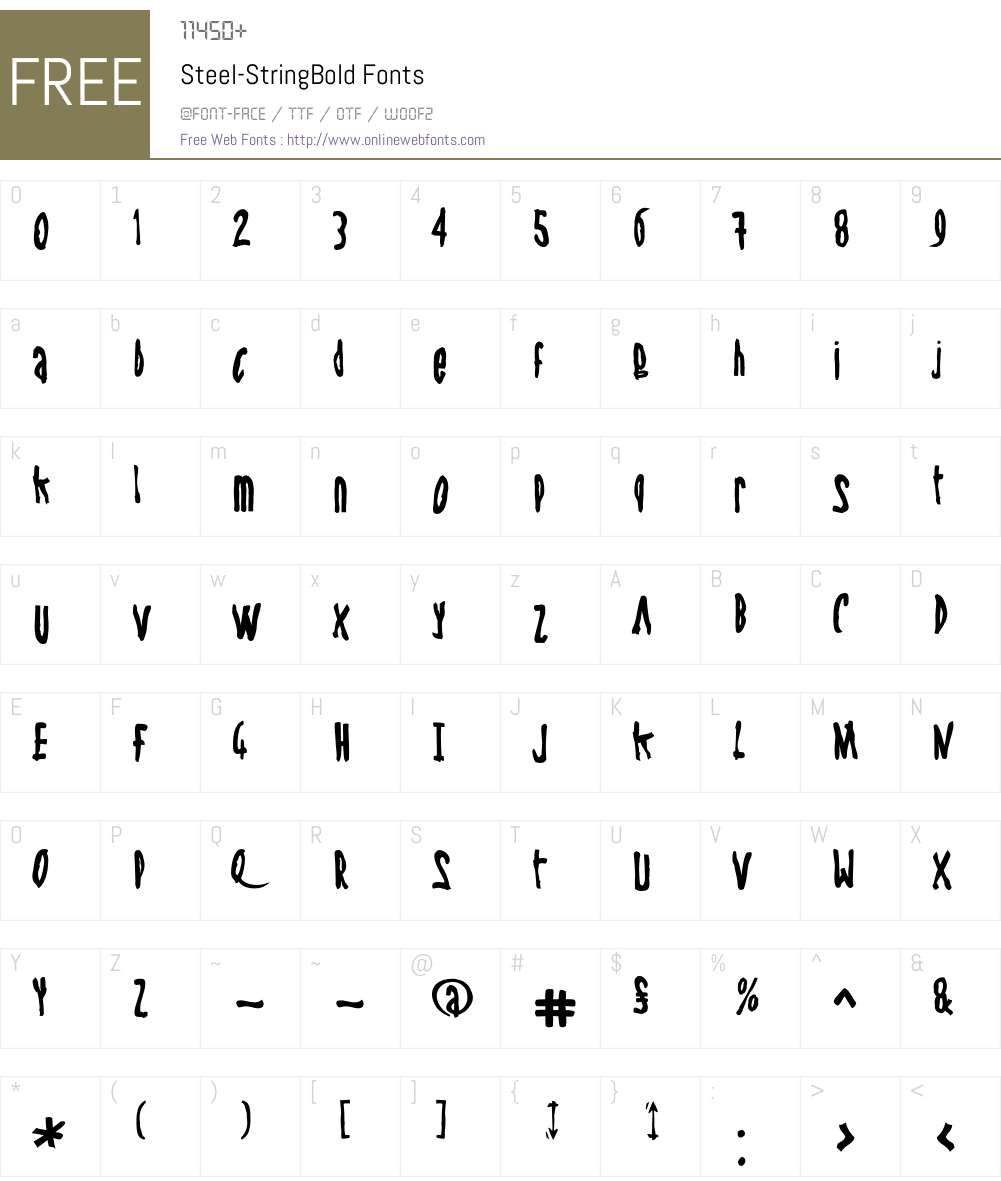 Steel Font Screenshots