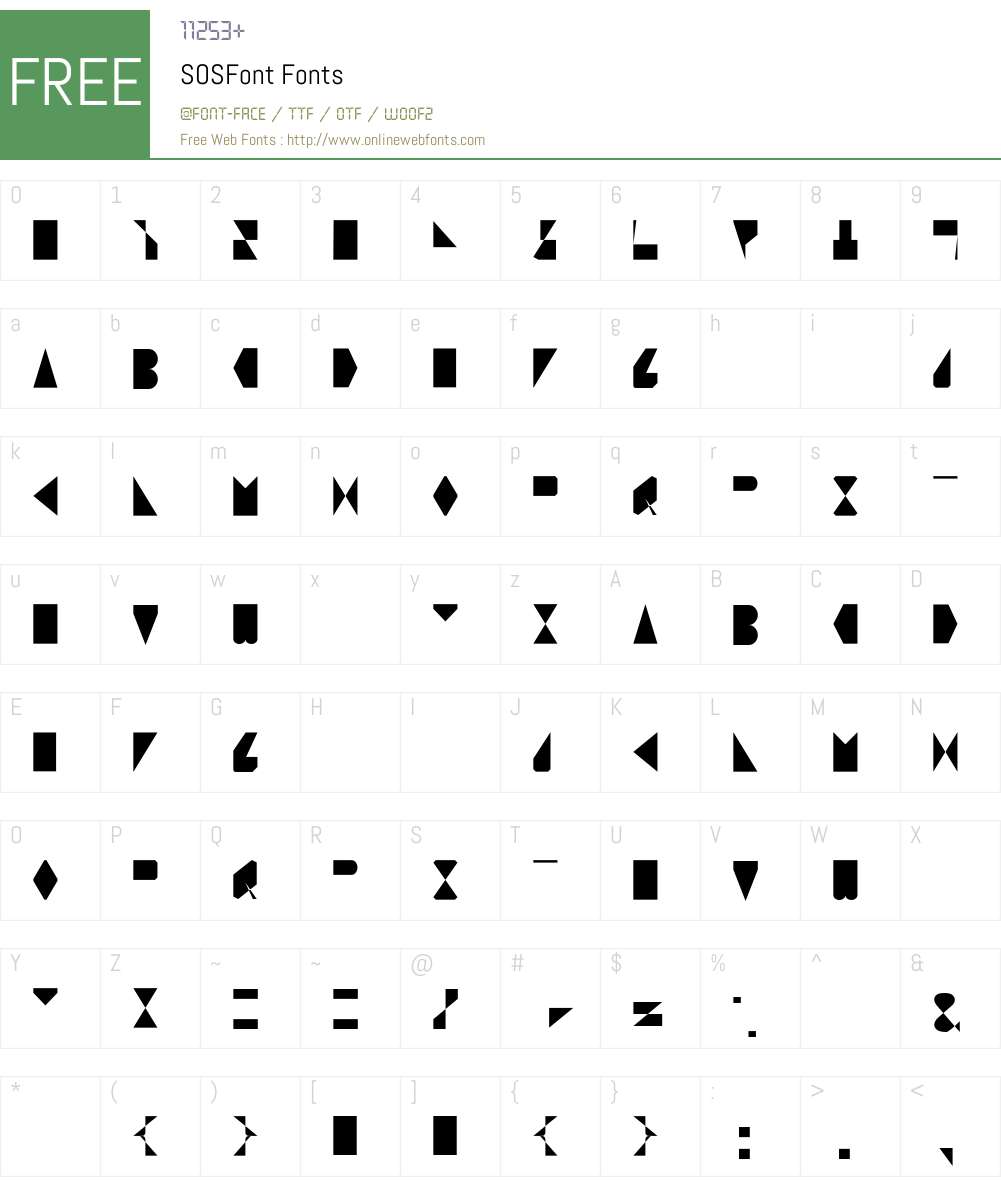 SOSFont Font Screenshots