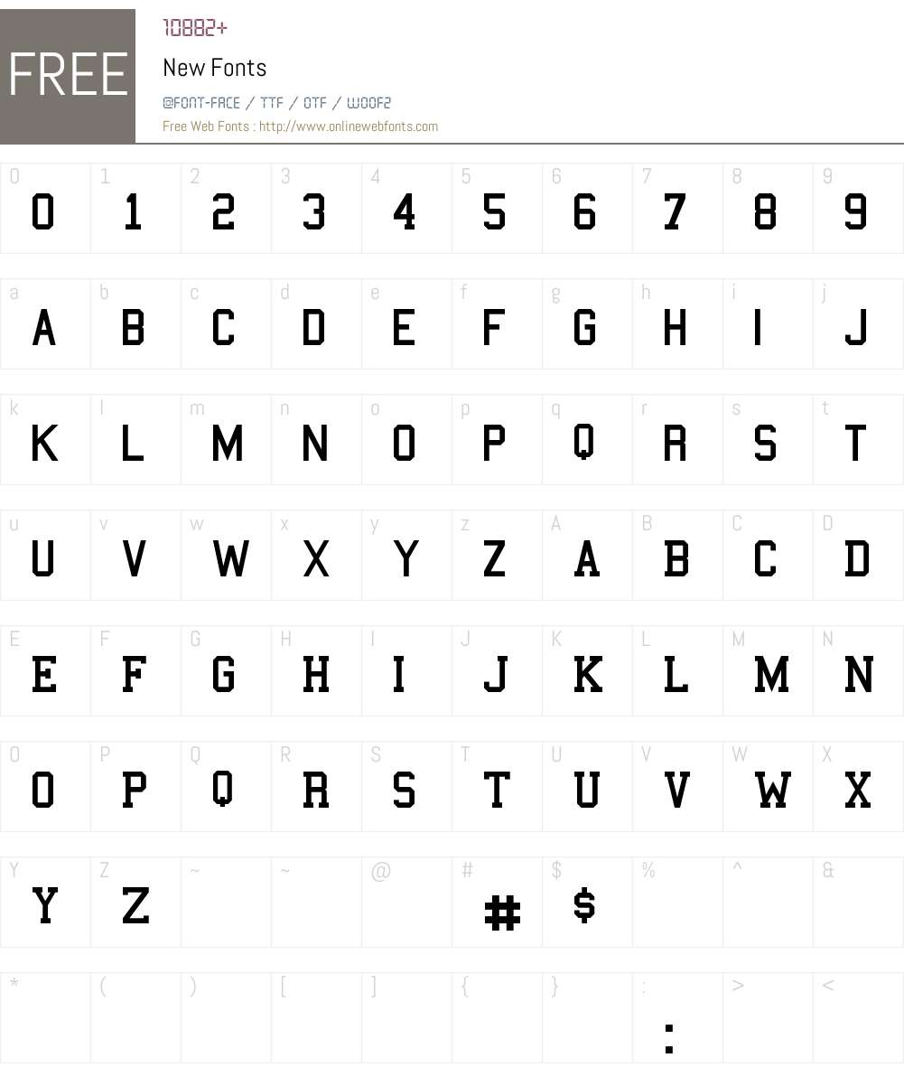 New Font Screenshots