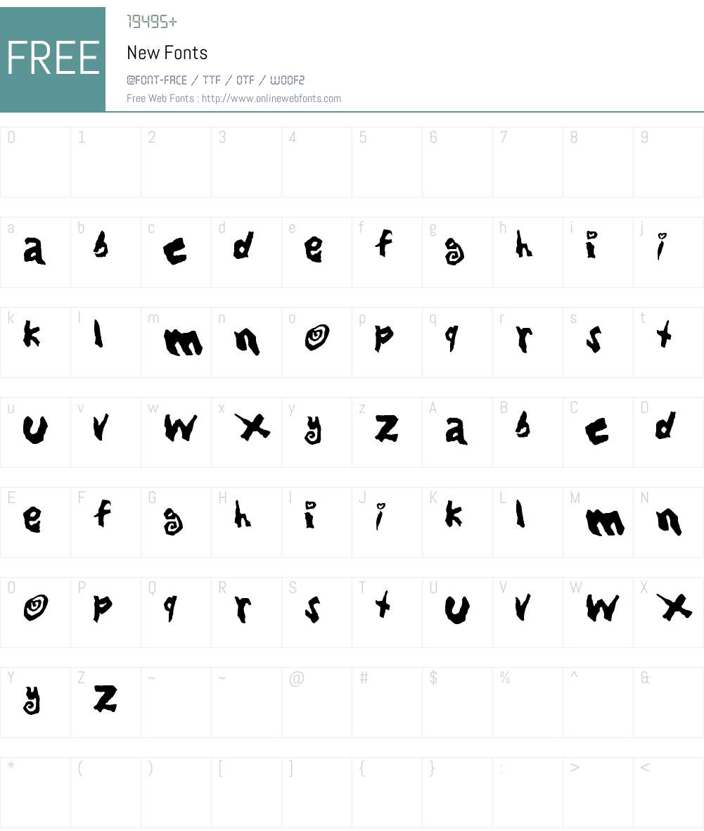 New Font Screenshots