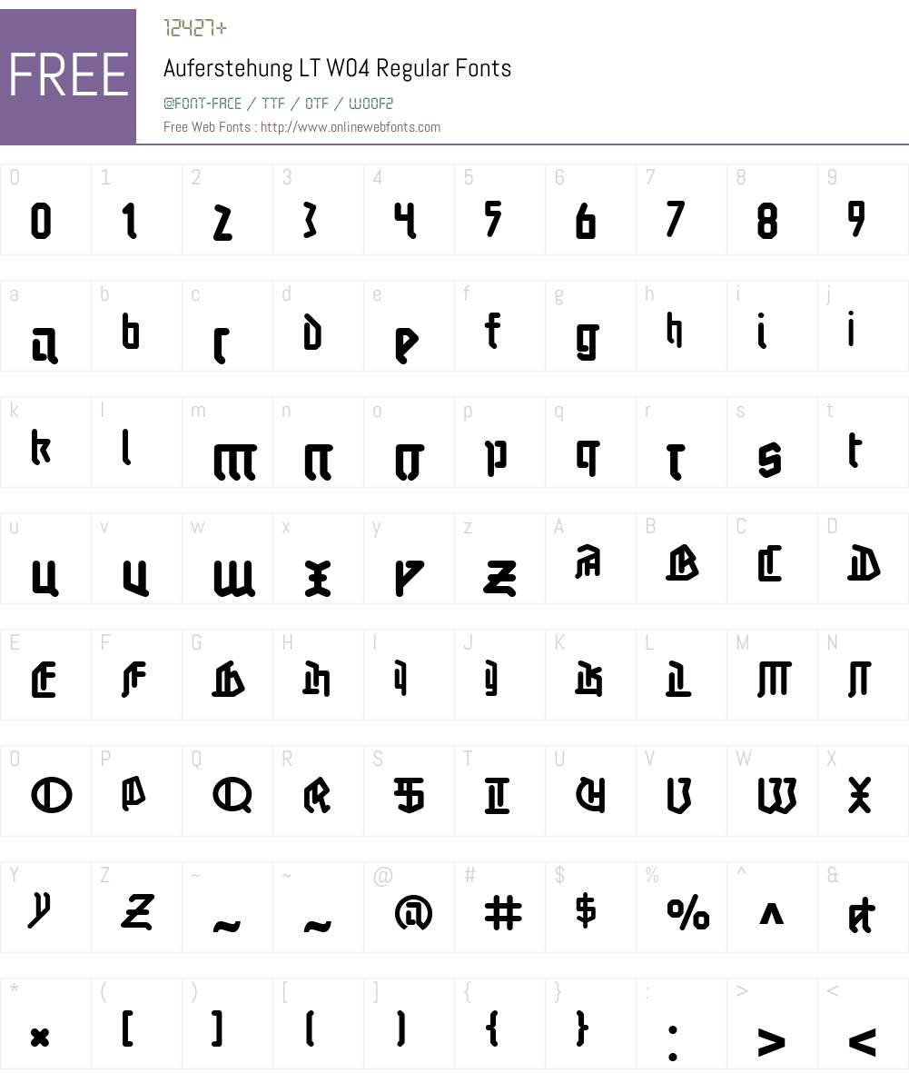 Linotype Auferstehung Font Screenshots