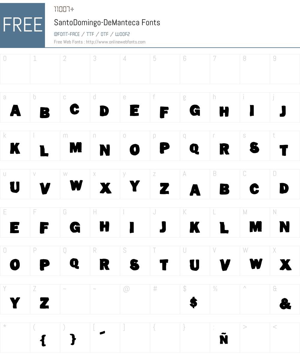 SantoDomingo Font Screenshots