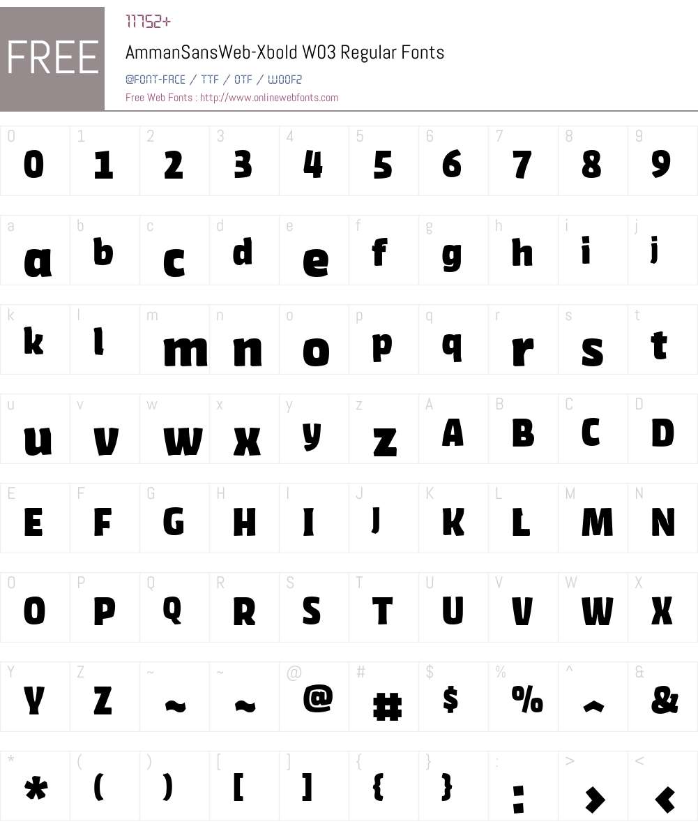 FF Amman Sans Font Screenshots